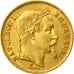 Coin, France, Napoleon III, 20 Francs, 1868, Strasbourg, AU(50-53), Gold