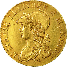 Coin, ITALIAN STATES, PIEDMONT REPUBLIC, 20 Francs, 1800, Marengo, AU(55-58)