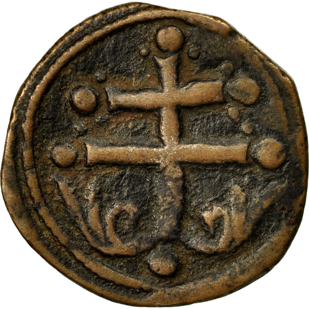 Coin, Michael VII, Follis, 1071-1078 AD, Constantinople, VF(30-35), Copper