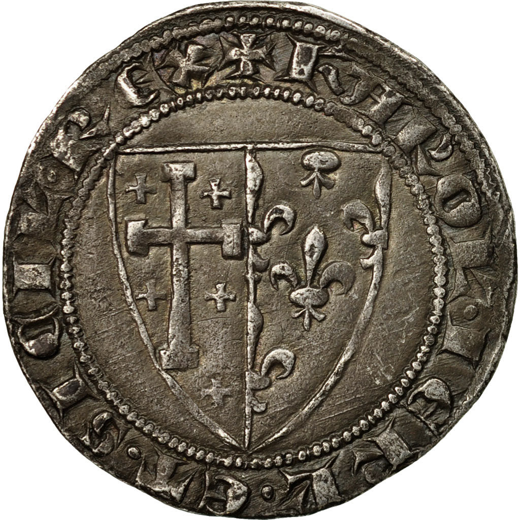 Coin, Italy, Kingdom of Naples, Charles Ier d'Anjou, Silver Salut, Naples