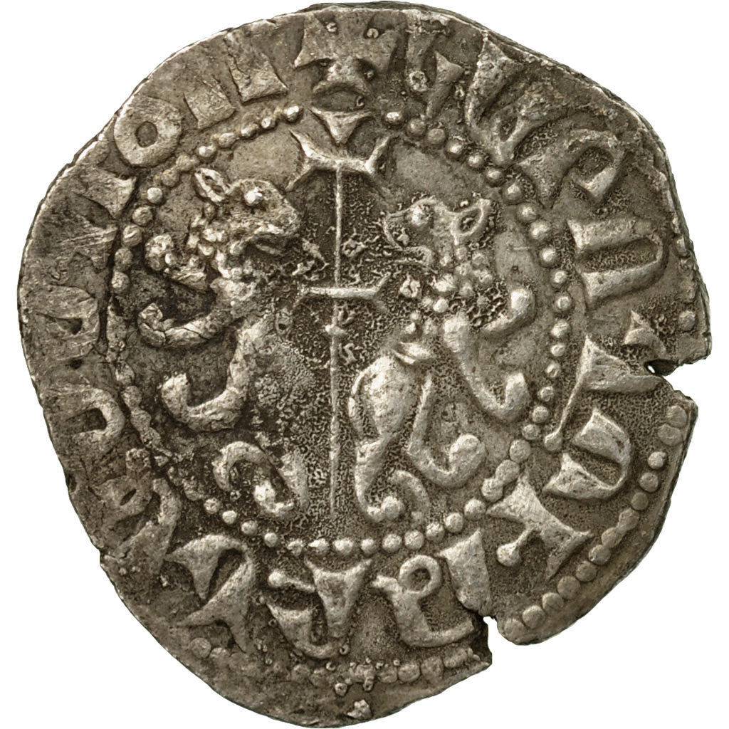 Coin, Armenia, Levon I, Tram, 1198-1219 AD, Sis, EF(40-45), Silver