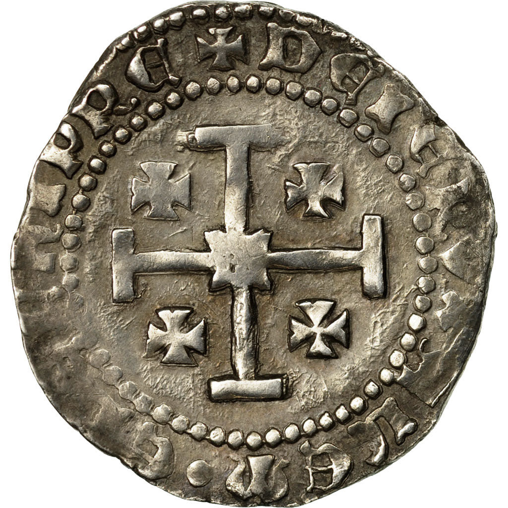 Monnaie, Croisades, Royaume de Chypre, Pierre Ier, Gros, Famagouste, TTB, Argent