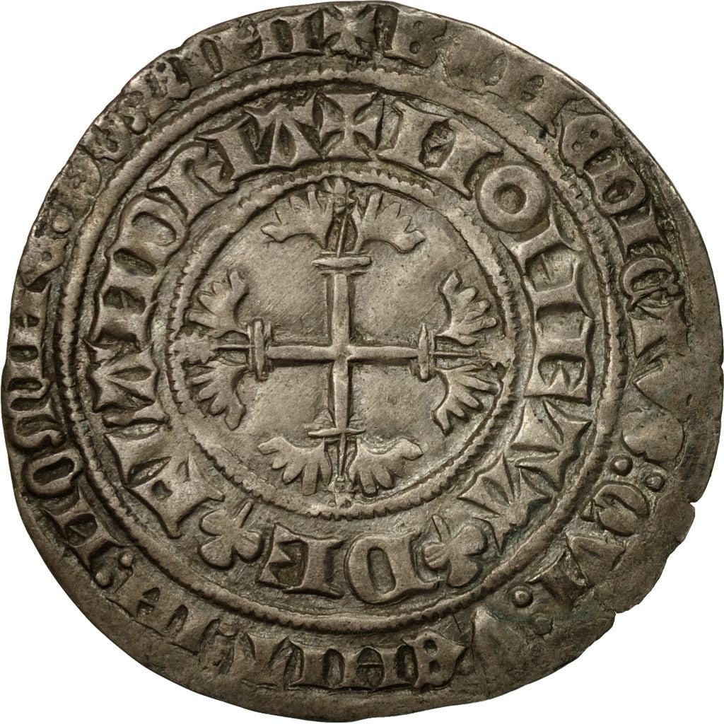 Münze, Frankreich, Flanders, Louis de Male, Double gros ou botdraeger, Double