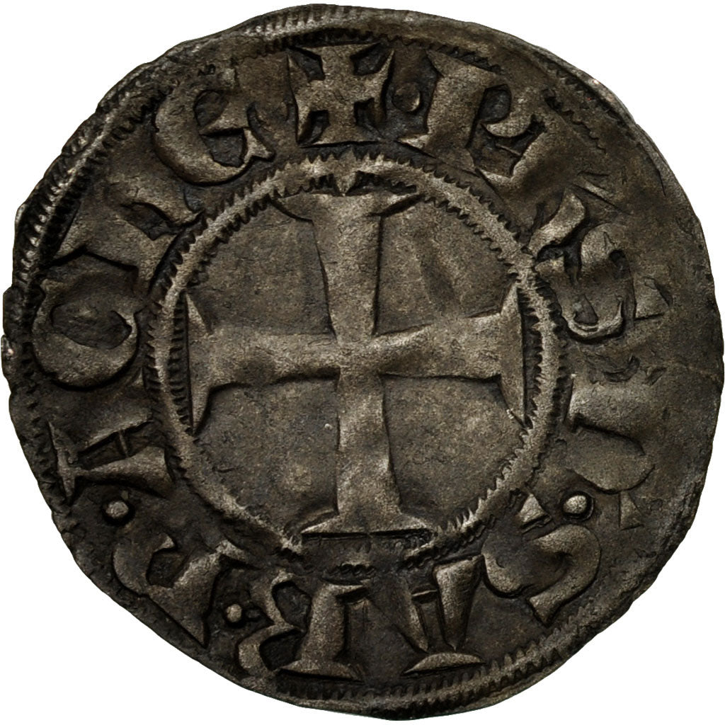 Coin, Greece, Philippe de Savoie, Denier, 1301-1306, Clarencia, AU(50-53)