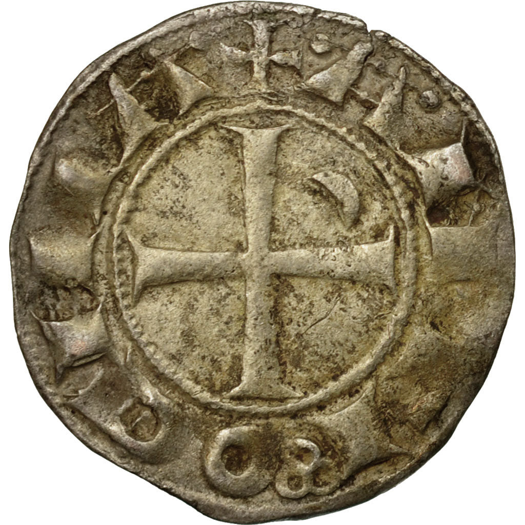 Monnaie, Croisades, Bohémond III, Denier, 1163-1201, Antioche, TTB