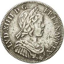 Coin, France, Louis XIV, 1/4 Écu à la mèche courte, 1644, Paris, EF(40-45)