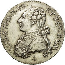 Moneta, Francia, Louis XVI, 1/5 Écu, 24 Sols, 1/5 ECU, 1788, La Rochelle, SPL