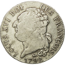 Coin, France, Louis XVI, ½ écu de 3 livres françois, 1792, Paris, EF(40-45)
