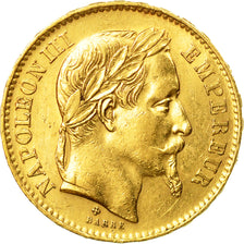 Monnaie, France, Napoléon III, 20 Francs, 1867, Strasbourg, SUP, Or
