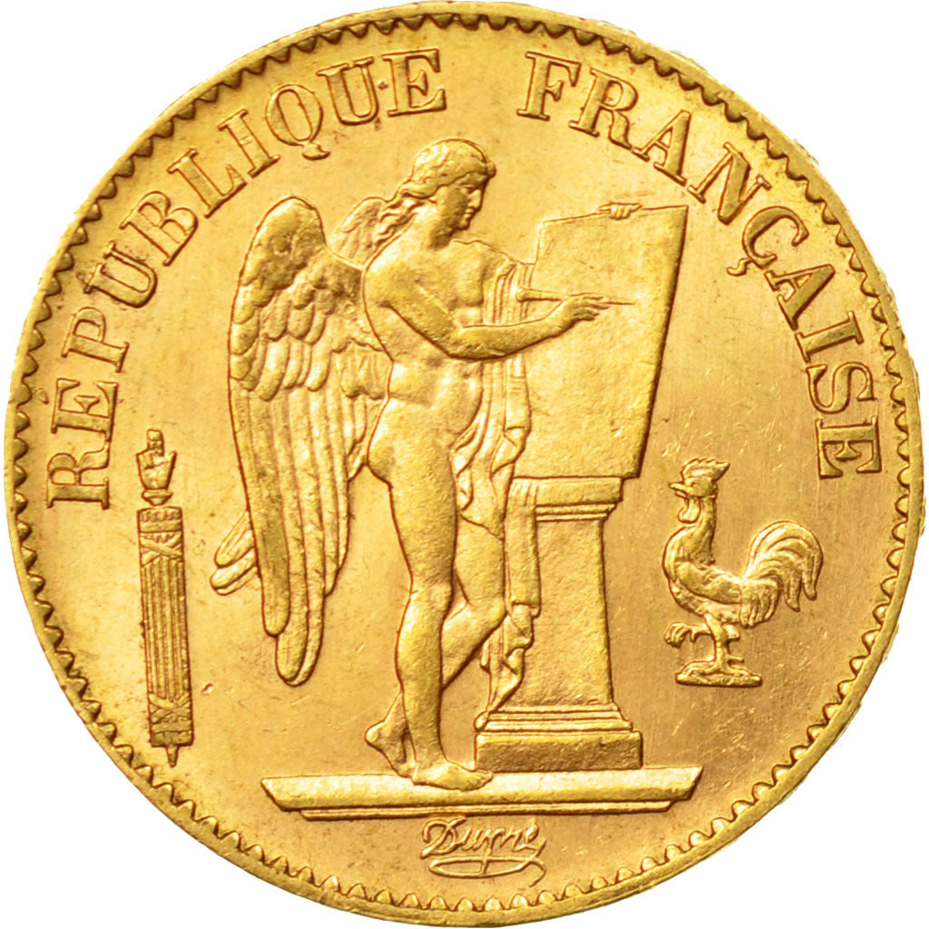 Coin, France, Génie, 20 Francs, 1895, Paris, AU(55-58), Gold, KM:825