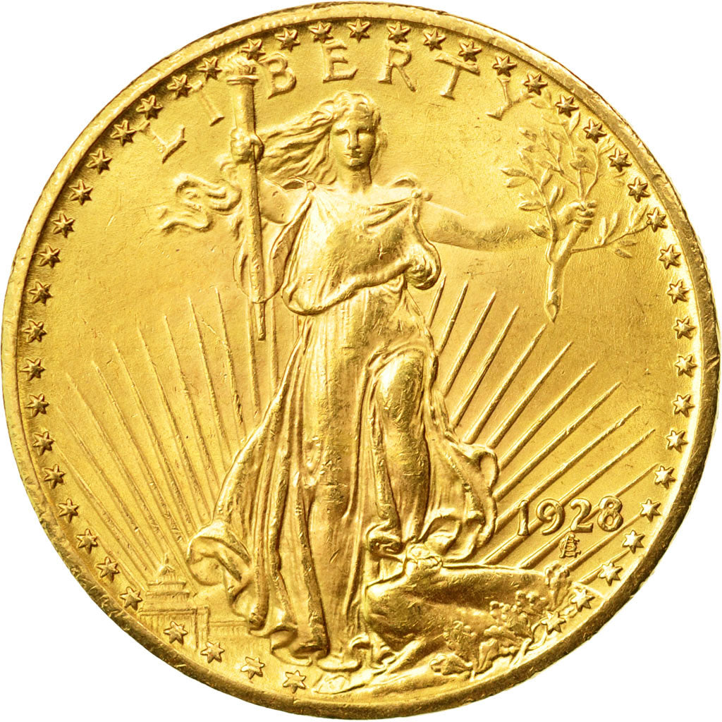 Monnaie, États-Unis, 20 Dollars Saint-Gaudens, 1928, Philadelphie, SUP+