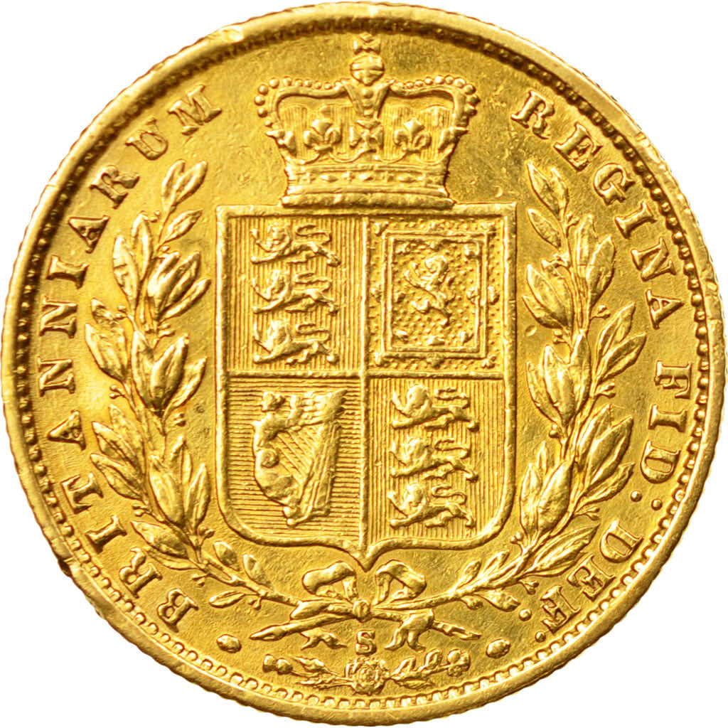 Coin, Australia, Victoria, Sovereign, 1877, Sydney, EF(40-45), Gold, KM:6