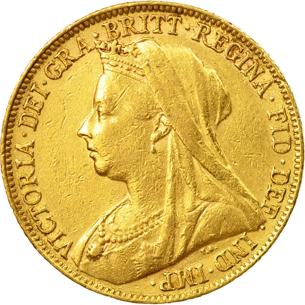 Coin, Australia, Victoria, Sovereign, 1899, Perth, EF(40-45), Gold, KM:13