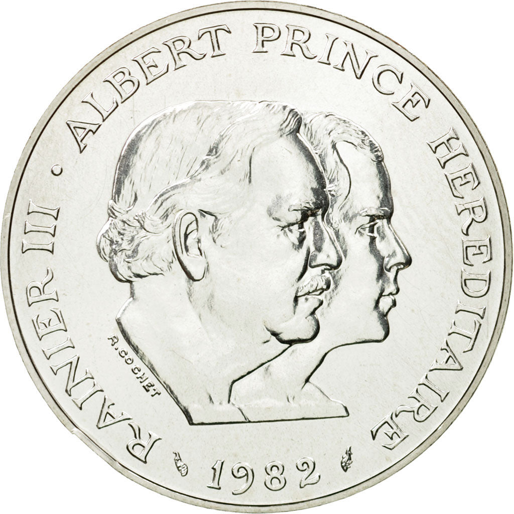 Coin, Monaco, Rainier III, 100 Francs, 1982, Paris, ESSAI, MS(65-70), Silver