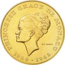 Coin, Monaco, Grace de Monaco, 10 Francs, 1982, Paris, ESSAI, MS(65-70)