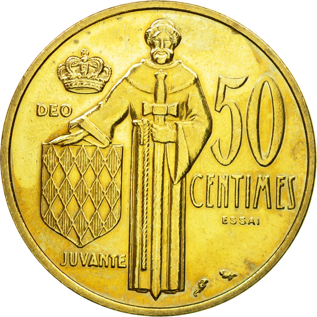 Coin, Monaco, Rainier III, 50 Centimes, 1962, Paris, ESSAI, MS(63)