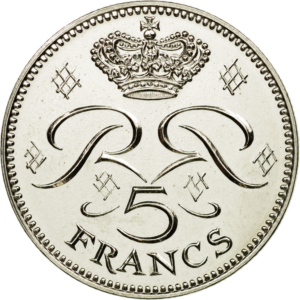 Coin, Monaco, Rainier III, 5 Francs, 1971, Paris, ESSAI, MS(65-70)