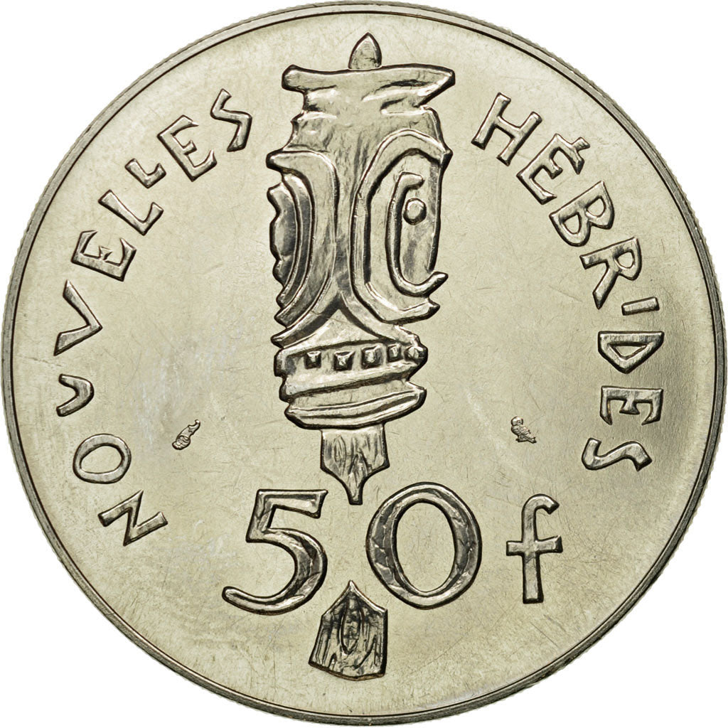 Coin, New Hebrides, 50 Francs, 1972, Paris, ESSAI, MS(63), Nickel, KM:E7