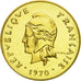 Moneda, Nuevas Hébridas, 5 Francs, 1970, Paris, ESSAI, FDC, Bronce - aluminio -