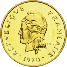 Moneta, Nuove Ebridi, Franc, 1970, Paris, ESSAI, FDC, Bronzo-alluminio-nichel