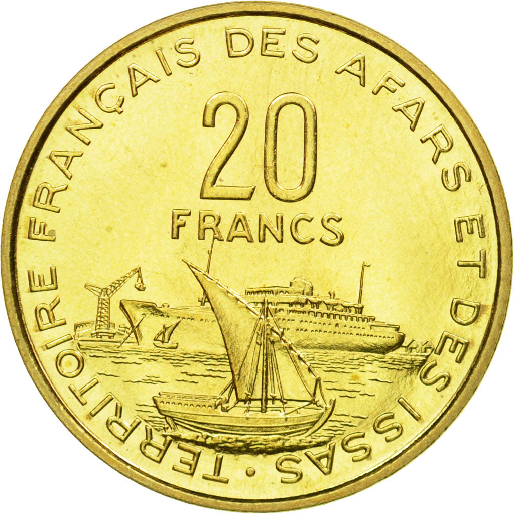 Coin, FRENCH AFARS & ISSAS, 20 Francs, 1968, Paris, ESSAI, MS(65-70)