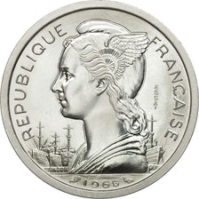 Moneta, AFARS E ISSAS FRANCESI, 2 Francs, 1968, Paris, ESSAI, FDC, Alluminio
