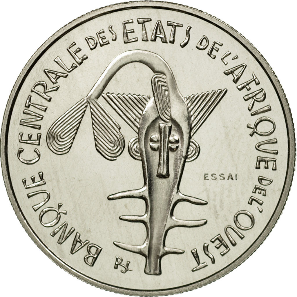 Coin, West African States, 100 Francs, 1967, Paris, ESSAI, MS(65-70), Nickel