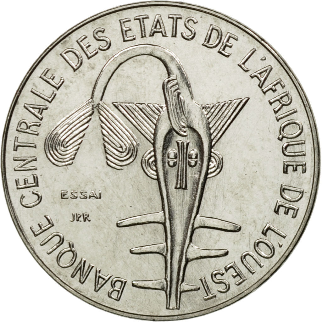 Coin, West African States, Franc, 1976, Paris, ESSAI, MS(65-70), Steel, KM:E8