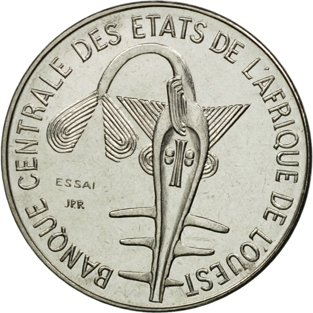 Coin, West African States, Franc, 1976, Paris, ESSAI, MS(65-70), Steel, KM:E8