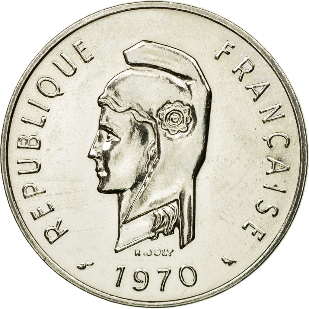 Coin, FRENCH AFARS & ISSAS, 100 Francs, 1970, Paris, ESSAI, MS(63)