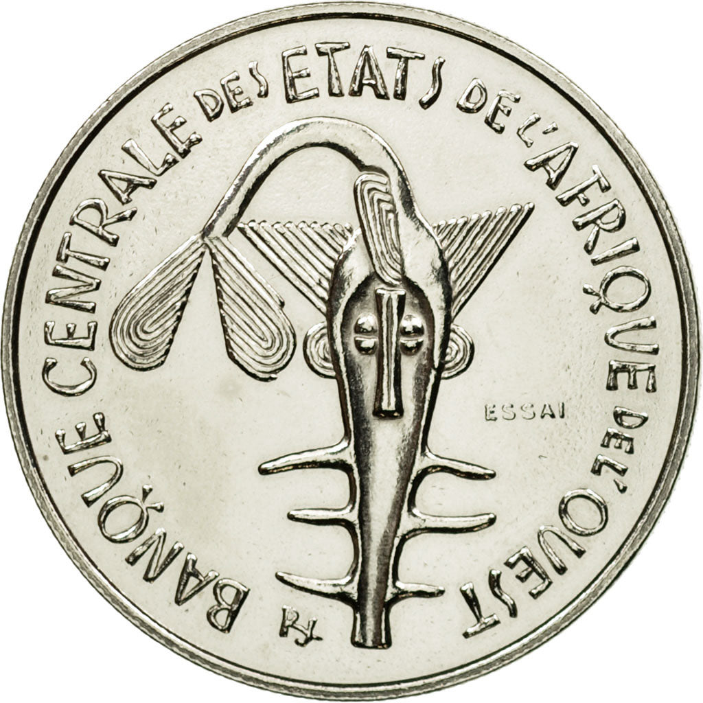 Coin, West African States, 100 Francs, 1967, Paris, ESSAI, MS(64), Nickel, KM:E4