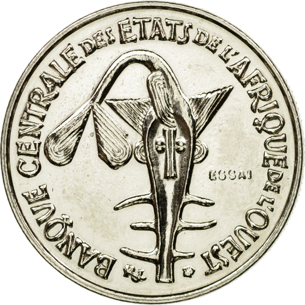 Coin, West African States, 50 Francs, 1972, Paris, ESSAI, MS(64), Copper-nickel