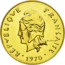 Coin, New Hebrides, 5 Francs, 1970, Paris, ESSAI, MS(64)