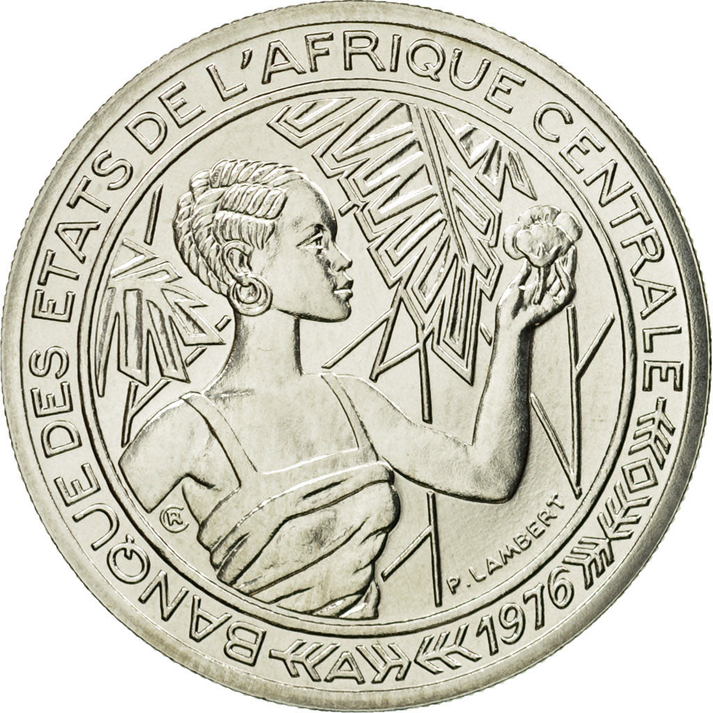 Coin, Central African States, 500 Francs, 1976, Paris, ESSAI, MS(65-70), Nickel
