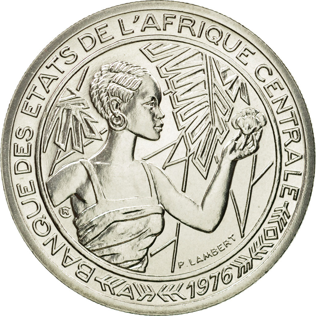 Coin, Central African States, 500 Francs, 1976, Paris, ESSAI, MS(65-70), Nickel