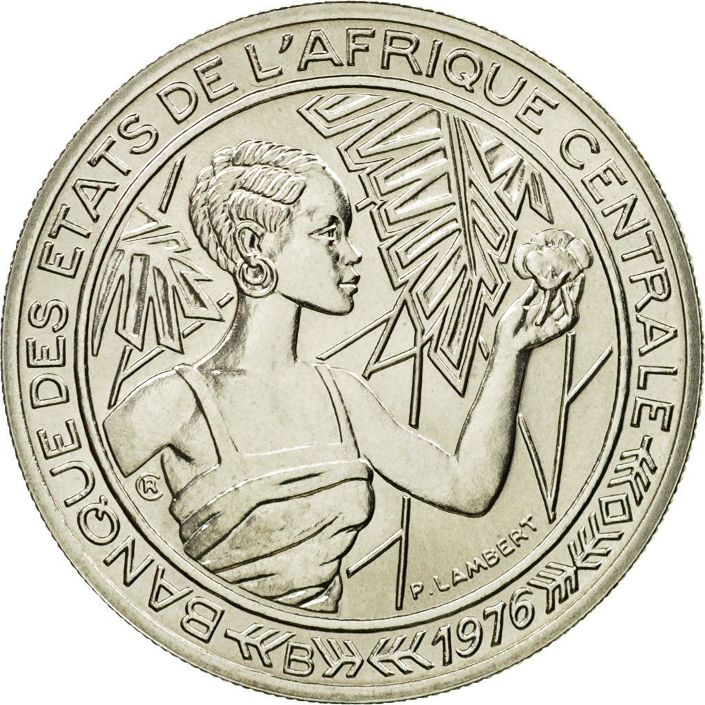 Coin, Central African States, 500 Francs, 1976, Paris, ESSAI, MS(65-70), Nickel
