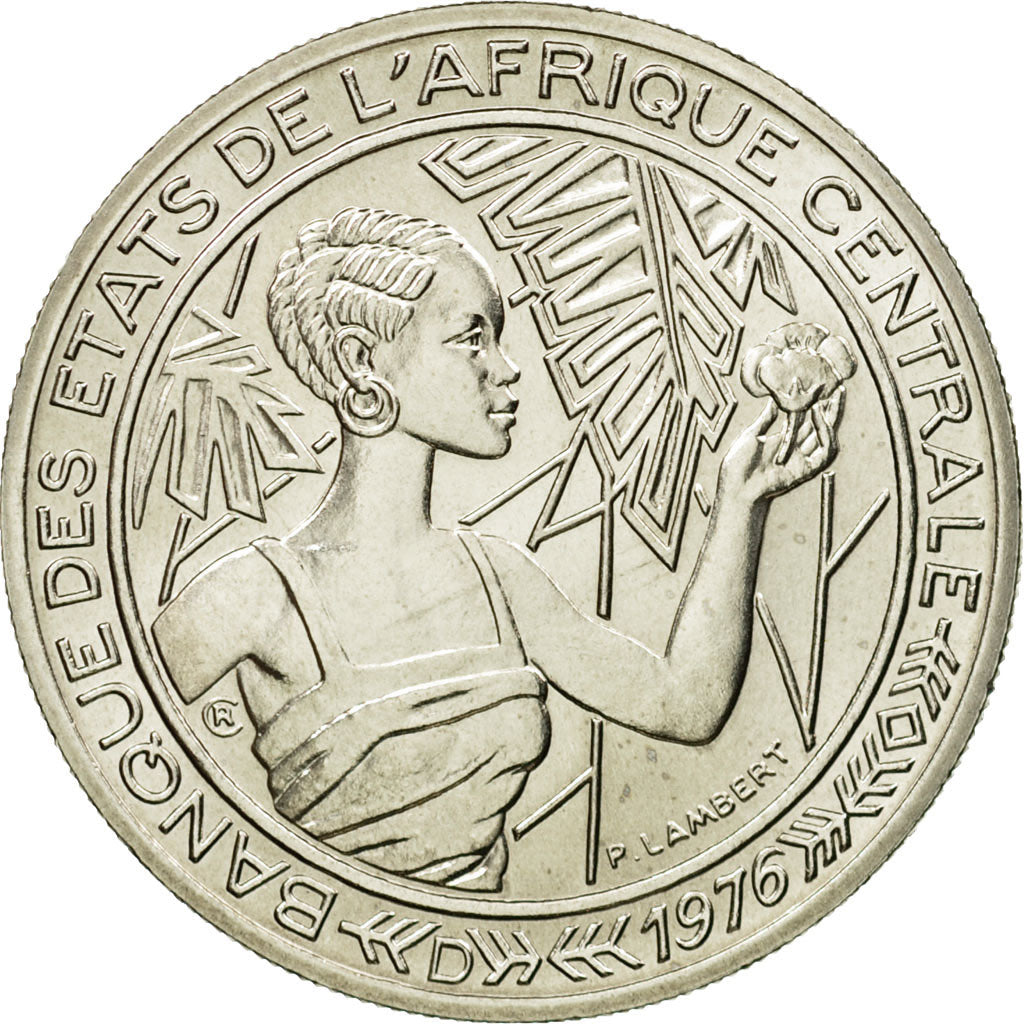 Coin, Central African States, 500 Francs, 1976, Paris, ESSAI, MS(65-70), Nickel