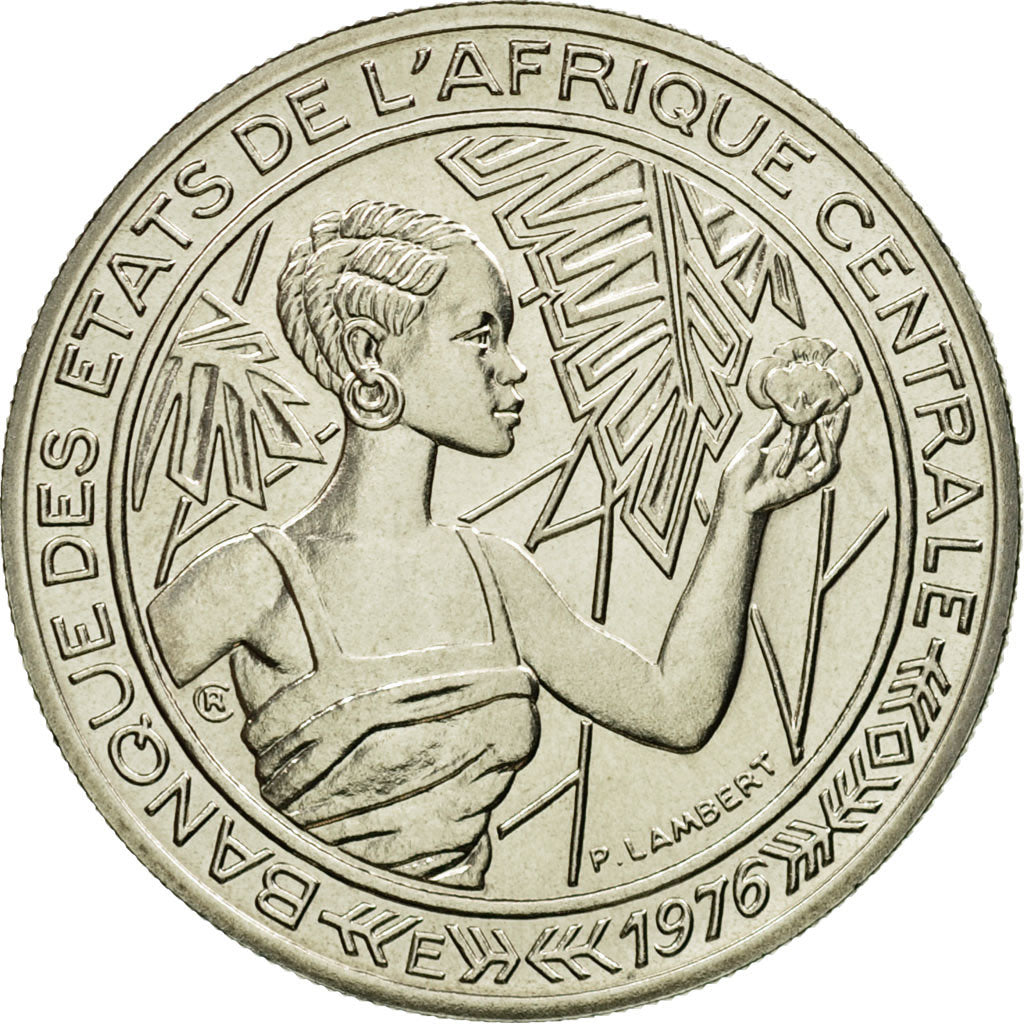 Coin, Central African States, 500 Francs, 1976, Paris, ESSAI, MS(65-70), Nickel