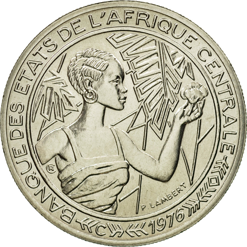 Coin, Central African States, 500 Francs, 1976, Paris, ESSAI, MS(65-70), Nickel