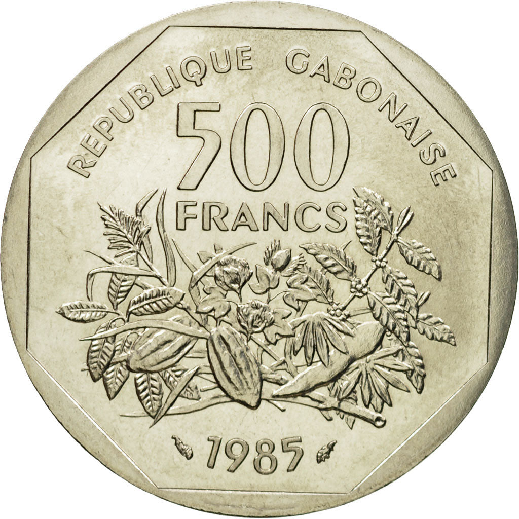 Coin, Gabon, 500 Francs, 1985, Paris, ESSAI, MS(65-70), Nickel, KM:E7