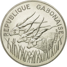 Coin, Gabon, 100 Francs, 1975, Paris, ESSAI, MS(65-70), Nickel, KM:E6
