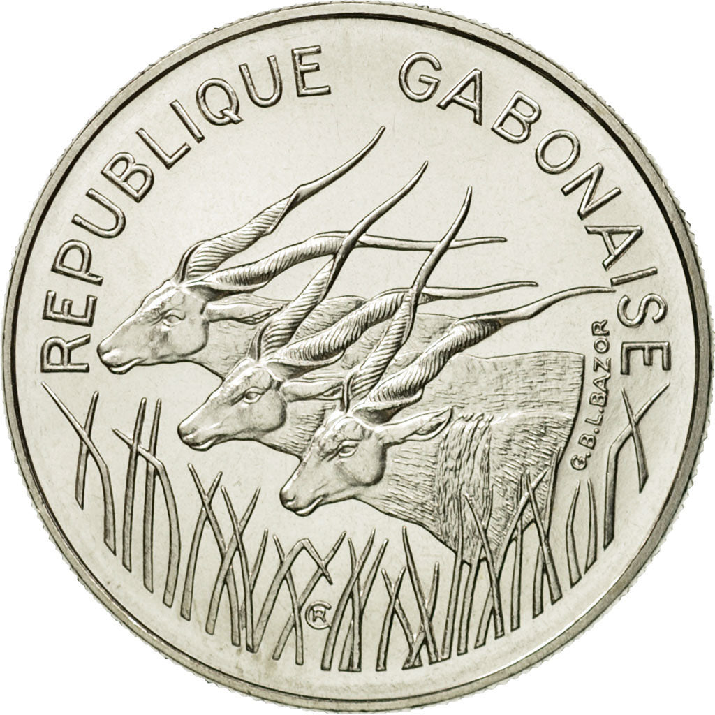Coin, Gabon, 100 Francs, 1971, Paris, ESSAI, MS(65-70), Nickel, KM:E3