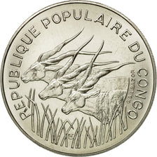 Coin, Congo Republic, 100 Francs, 1975, Paris, ESSAI, MS(65-70), Nickel, KM:E3