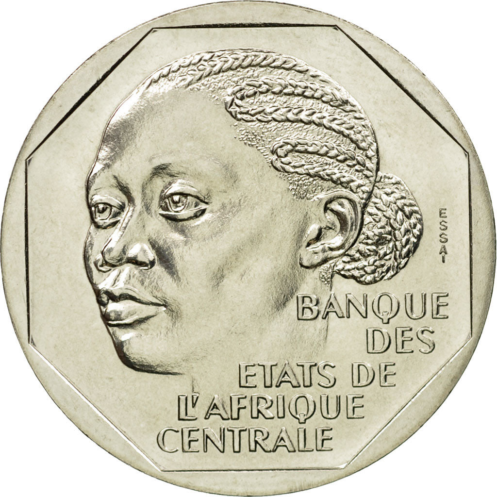 Coin, Chad, 500 Francs, 1985, Paris, ESSAI, MS(65-70), Copper-nickel, KM:E6