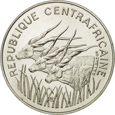 Coin, Central African Republic, 100 Francs, 1975, Paris, ESSAI, MS(65-70)