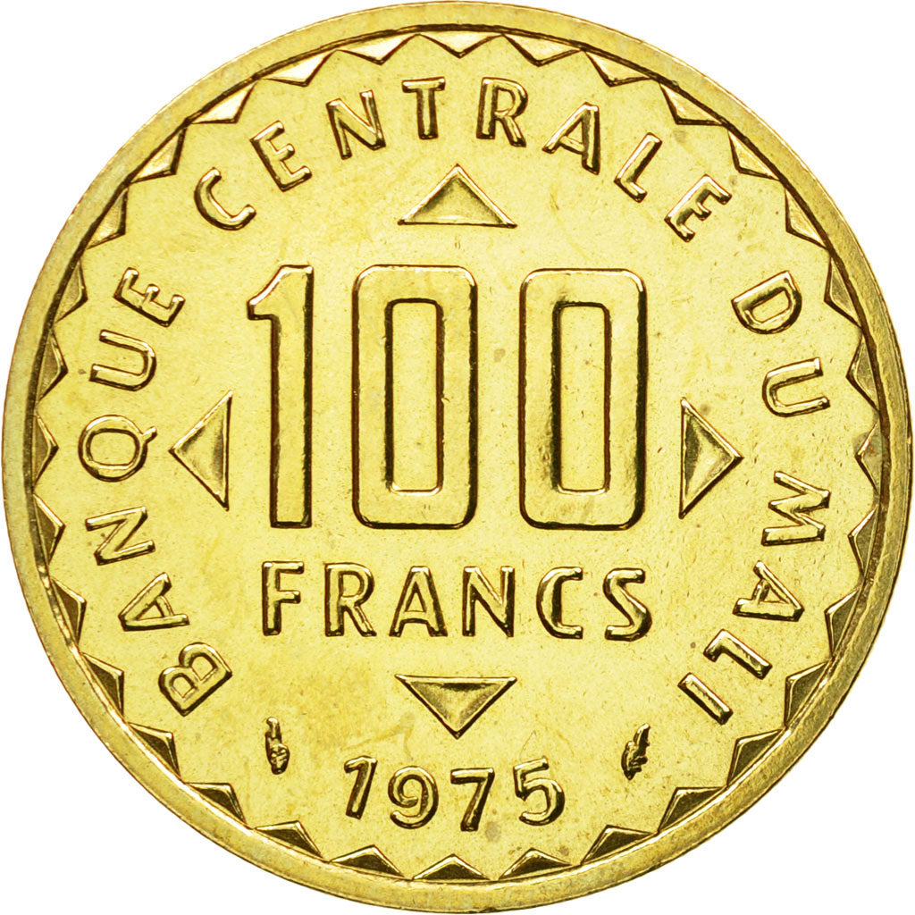 Coin, Mali, 100 Francs, 1975, Paris, ESSAI, MS(63), Nickel-brass, KM:E2