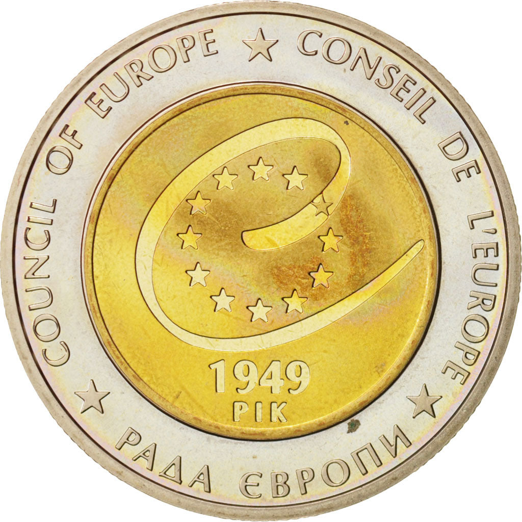Coin, Ukraine, 5 Hryven, 2009, Kyiv, MS(63), Bi-Metallic, KM:548