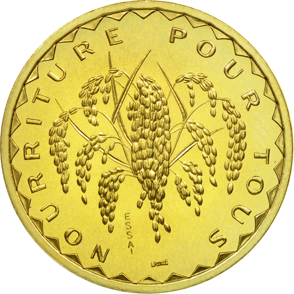 Coin, Mali, 50 Francs, 1975, Paris, ESSAI, MS(65-70), Nickel-brass, KM:E1