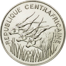 Coin, Central African Republic, 100 Francs, 1971, Paris, ESSAI, MS(63), Nickel
