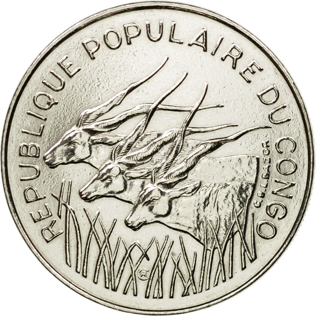 Coin, Congo Republic, 100 Francs, 1971, Paris, ESSAI, MS(63), Nickel, KM:E1